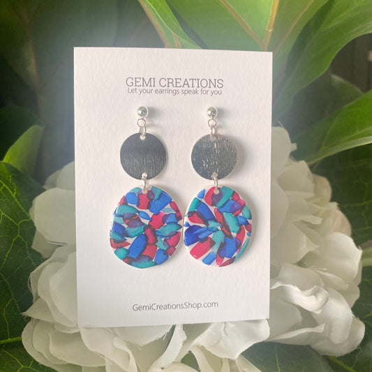 Painted Abstract Dangle