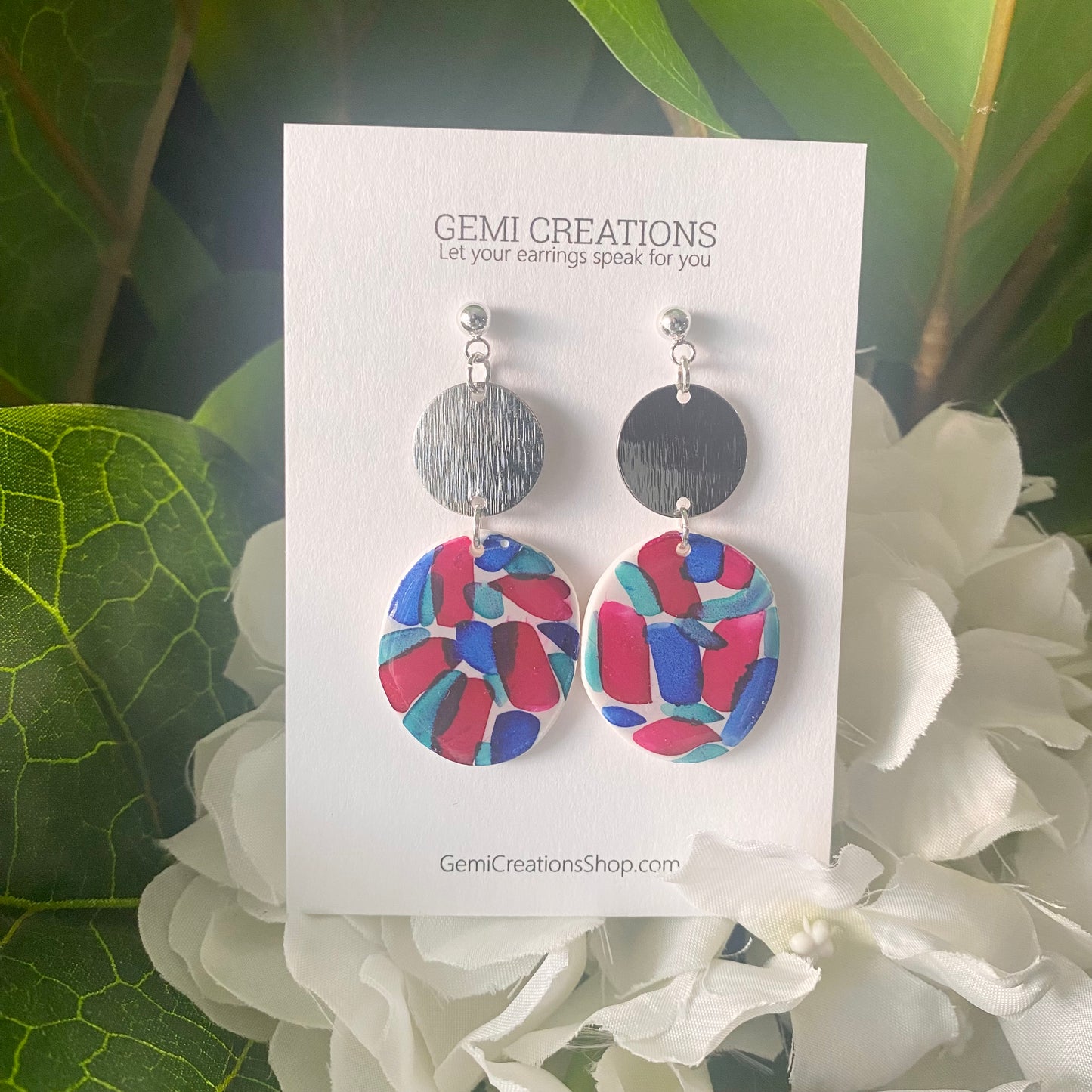 Painted Abstract Dangle