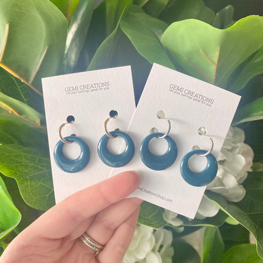 Teal Hoops