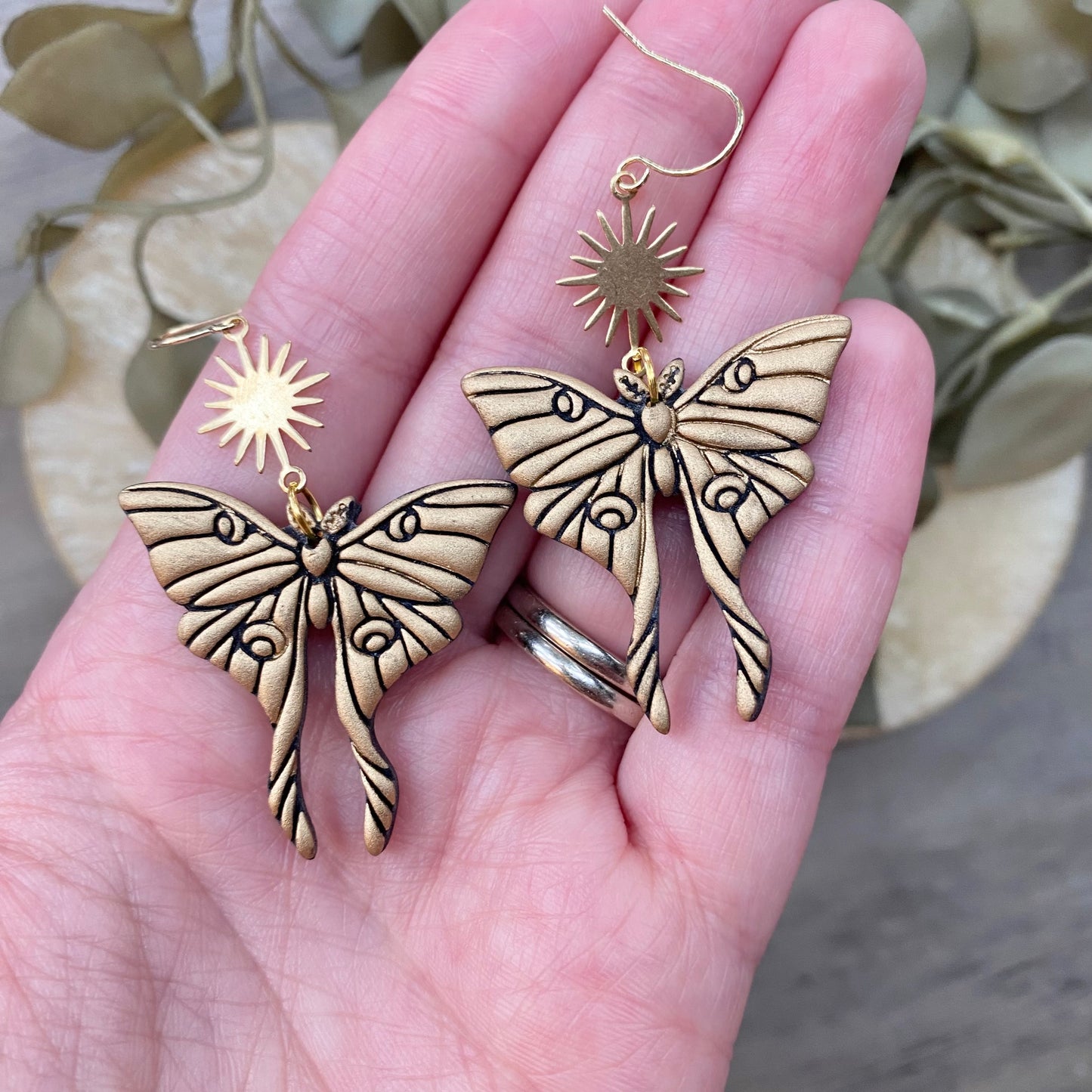 Black & Gold Moths