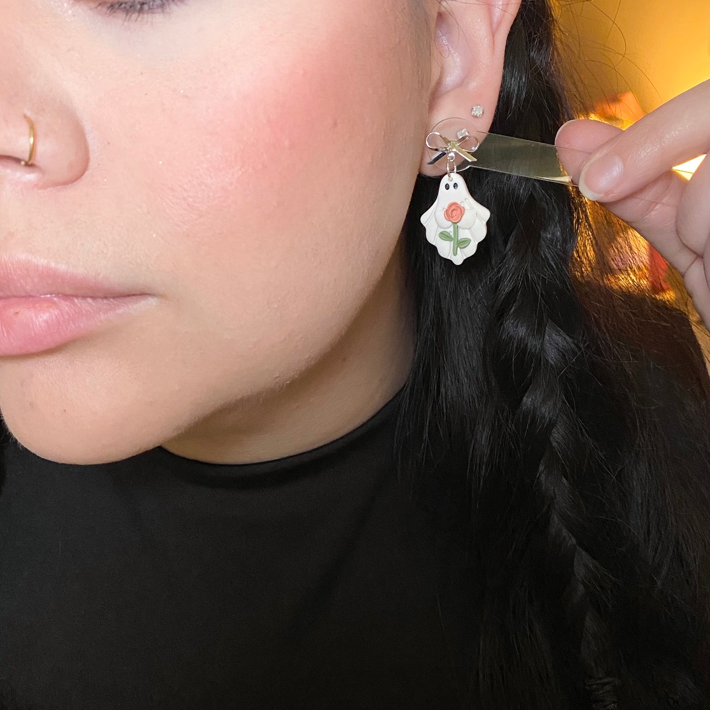 Ghosts holding flower